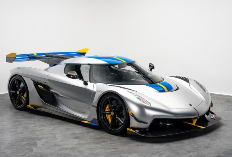 Koenigsegg Jesko Attack 2024 For Sale in Dubai Price: AED 15,850,000 Mileage: 4,532 km Specs: Euro Exterior: Moon Silver metallic, Swedish blue and yellow accents Interior: Full Desiato leather, bespoke stitching Engine: 5.0L V8 Gearbox: 9 speed LST Power: 1,600 hp Special: Power upgrade package, bespoke Swedish theme Overview This Jesko Attack is one of the most exclusive hypercars with extreme track focused engineering. The 5.0 twin turbo V8 pushes 1,600 hp with fast shifting through a Koenigsegg LST transmission. Handling is sharp and responsive. Aerodynamics are optimized for downforce, with a large carbon wing, advanced aero channels and lightweight construction. Exterior is finished with a Moon Silver metallic body and Swedish theme striping. The cabin is fully covered in Desiato leather with blue and yellow detail touches. Screens are clean, controls are minimal, and seats hold firm during acceleration. Mileage is low at 4,532 km. This unit suits collectors and enthusiasts who want rarity and speed. A serious hypercar purchase for high value buyers.